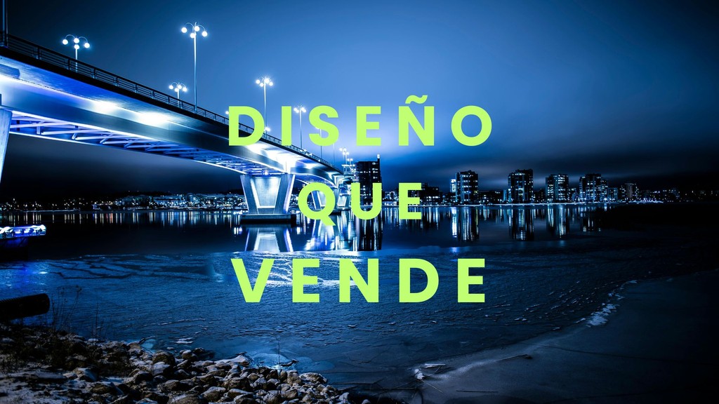 Frame Diseño que vende con titular verde intenso